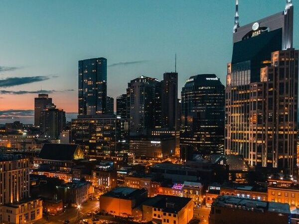 City shot of downtown Nashville, TN