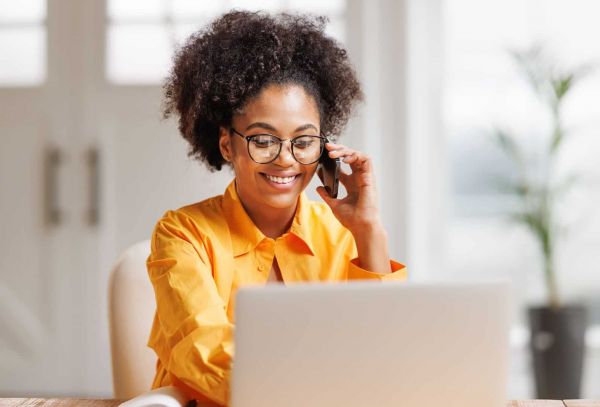 women on the phone calling for information about mental health treatment