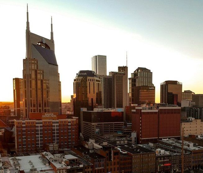 City shot of downtown Nashville, TN
