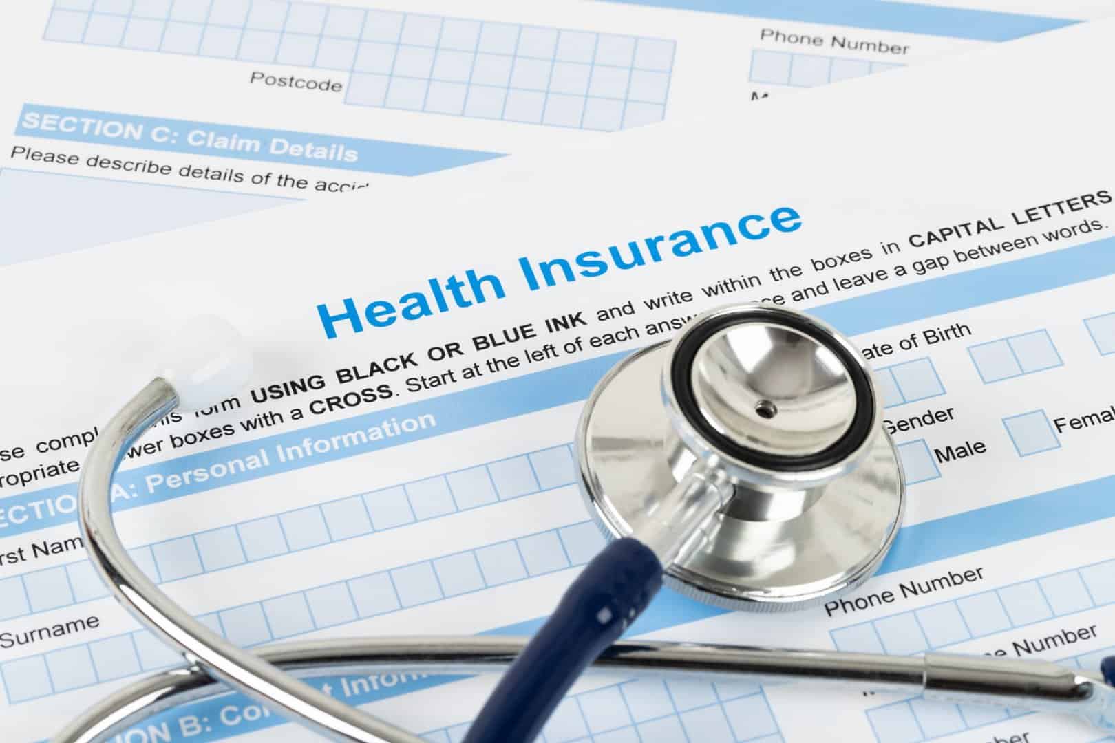 Health insurance paperwork