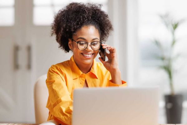women on the phone calling for information about mental health treatment