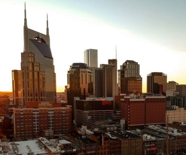 City shot of downtown Nashville, TN