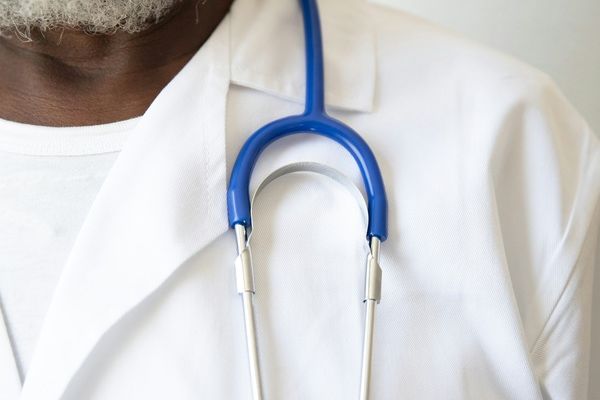 close up shot of doctor at a mental health treatment center